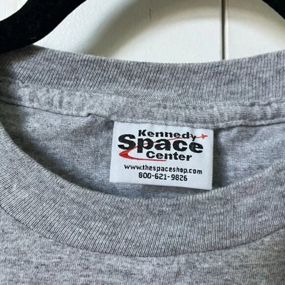 Vintage Kennedy Space Center Columbia T-shirt Gray XL Made in USA 90's - Picture 3 of 5